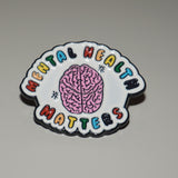 Mental health matters - white pin