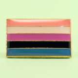 Genderfluid pride small enamel pin
