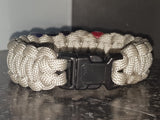 Subtle genderfluid pride bracelet - solomon, light grey