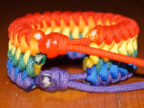 Rainbow pride bracelet - snakeknot