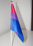 Bi pride handheld flag small