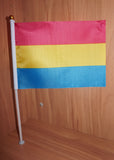 Pan pride handheld flag small