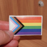 Progress pride flag sticker