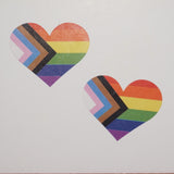 Progress hearts stickers