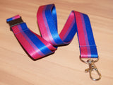 Bisexual pride lanyard