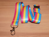 Pansexual pride lanyard
