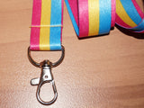 Pansexual pride lanyard