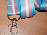 Transgender pride lanyard