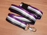 Asexual pride lanyard
