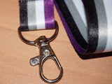 Asexual pride lanyard