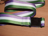 Genderqueer pride lanyard