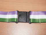 Genderqueer pride lanyard