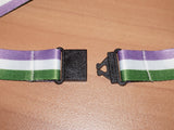 Genderqueer pride lanyard