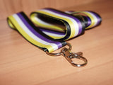 Nonbinary pride lanyard