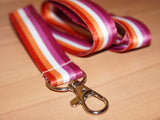 Lesbian pride lanyard