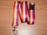 Lesbian pride lanyard