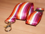 Lesbian pride lanyard