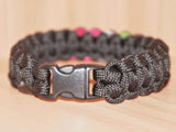 Subtle abrosexual pride bracelet, solomon black
