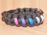Subtle Bi Trans pride bracelet - solomon, black