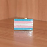 Trans pride small enamel pin
