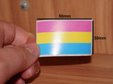 Pansexual pride flag sticker
