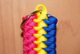 Pansexual pride keychain - snakeknot