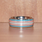 Transgender pride ring