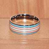 Transgender pride ring