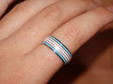 Transgender pride ring