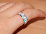 Transgender pride ring