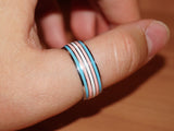 Transgender pride ring