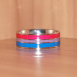 Bisexual pride ring