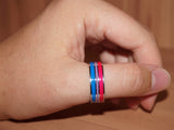 Bisexual pride ring
