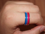 Bisexual pride ring