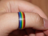Rainbow pride ring