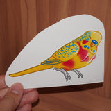 Pansexual pride budgie - AdoraBirdArt