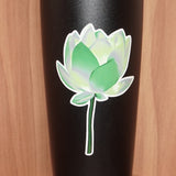 Aromantic pride flower - Vernen Ink