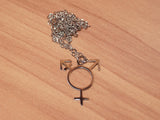 Trans pride necklace