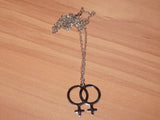 Lesbian wlw double venus necklace