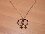 Lesbian wlw double venus necklace