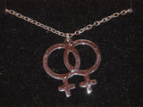 Lesbian wlw double venus necklace