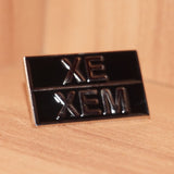 Xe/Xem pronoun pin - small