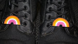 Lesbian pride shoe charms