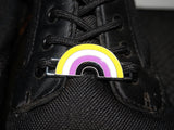 Nonbinary pride shoe charms