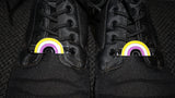 Nonbinary pride shoe charms