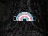 Transgender pride shoe charms