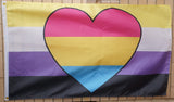 Nonbinary Pansexual pride flag 3' X 5'