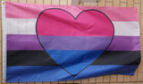 Genderfluid Bisexual pride flag 3' X 5'