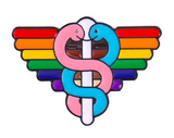 Medical/healthcare progress flag pin