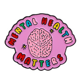 Mental health matters - pink pin